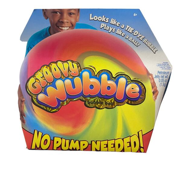 Groovy Wubble Bubble Ball No Pump Needed Tye Dye New Gift - Picture 1 of 2